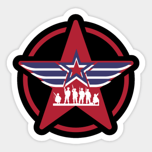 American Soldier T-Shirt Sticker